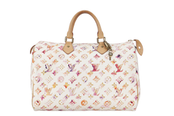 LOUIS VUITTON SPEEDY 35 WATERCOLOR AQUARELLE MONOGRAM CANVAS NO DUST COVER