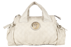 GUCCI GG GUCCISIMA SHOULDER BAG BEIGE LEATHER GOLD HARDWARE NO DUST COVER