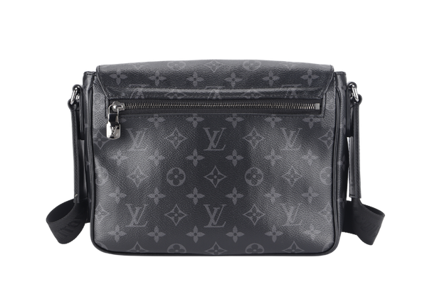 LOUIS VUITTON DISTRICT MESSENGER PM (M45272) MONOGRAM ECLIPSE MICROCHIP SILVER HARDWARE NO DUST COVER