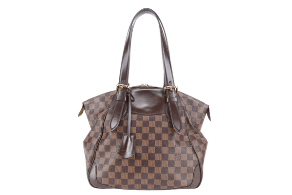 LOUIS VUITTON VERONA MM DAMIER EBENE CANVAS GOLD HARDWARE WITH LOCK&KEYS AND DUST COVER