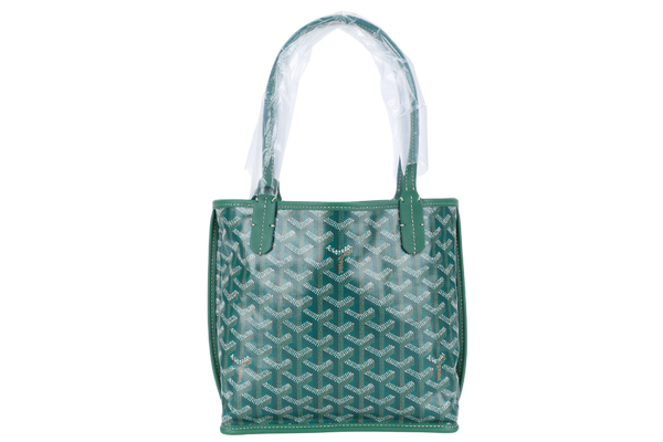 GOYARD ANJOU MINI BAG GREEN COLOR WITH DUST COVER