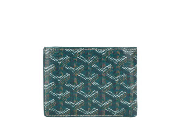 GOYARD VICTOIRE 8CC BI-FOLD WALLET GREEN GOYARDINE NO DUST COVER