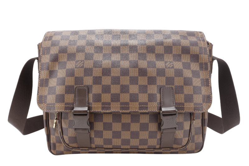LOUIS VUITTON N51125 MELVILLE MESSENGER BAG DAMIER EBENE CANVAS GOLD HARDWARE NO DUST COVER