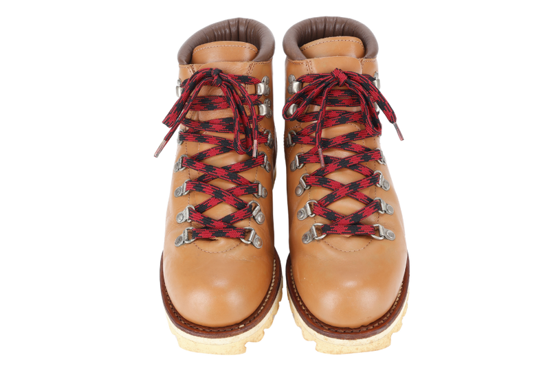 A BATHING APE MOUNTAIN LIGHT HIKING BOOTH BROWN SIZE 8 WITH BOX