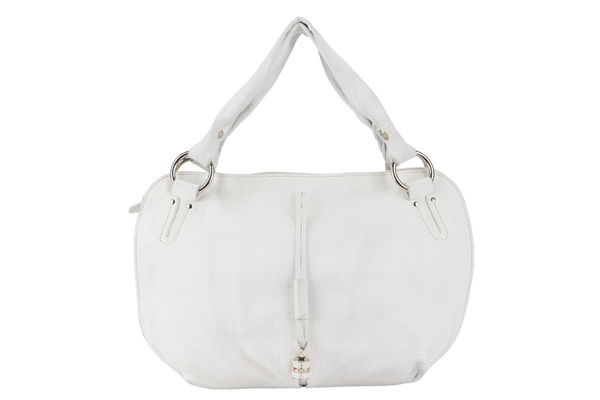 CELINE BITTERSWEET HOBO BAG WHITE GRAIN LEATHER GOLD HARDWARE WITH DUST COVER