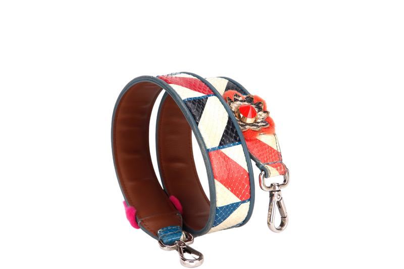 FENDI SNAKE EMBOSSED STRAP, NO DUST COVER & BOX