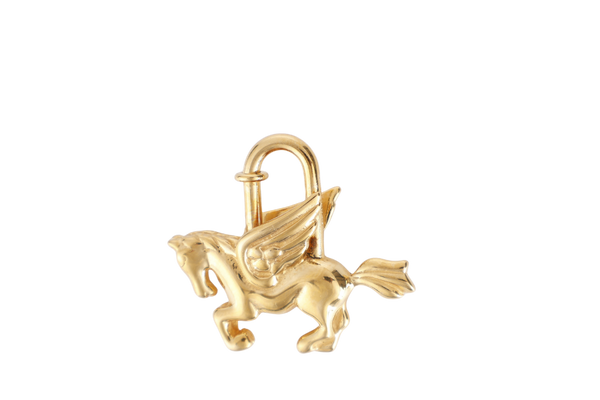 HERMES GOLD PEGASUS LOCK WITH BOX
