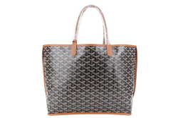 GOYARD ANJOU PM BAG BLACK AND TAN COLOR WITH DUST COVER