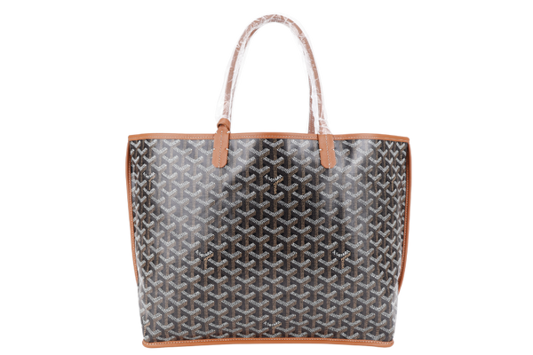 GOYARD ANJOU PM BAG BLACK AND TAN COLOR WITH DUST COVER