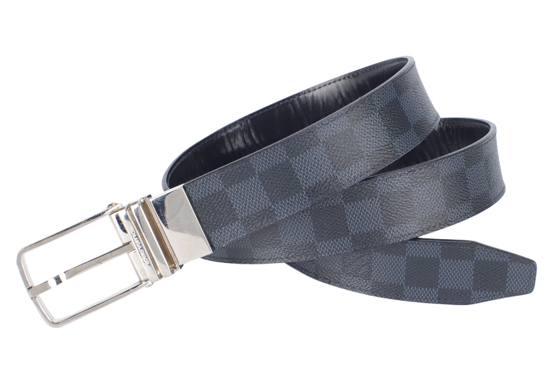 LOUIS VUITTON REVERSIBLE LV (M9216) BELT DAMIER GRAPHITE NO DUST COVER