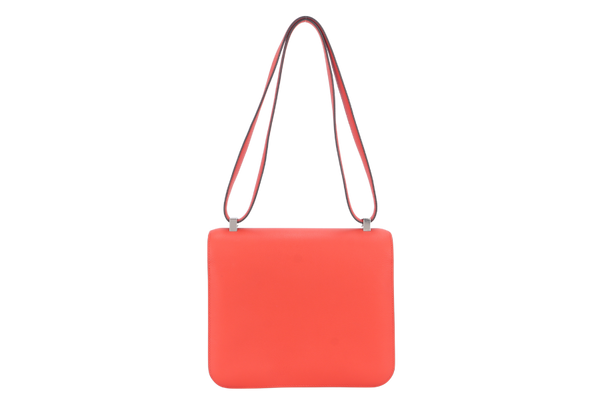 HERMES CONSTANCE 23 ENAMEL BUCKLE CAPUCINE EVERCOLOR STAMP A (YEAR 2017) NO DUST COVER