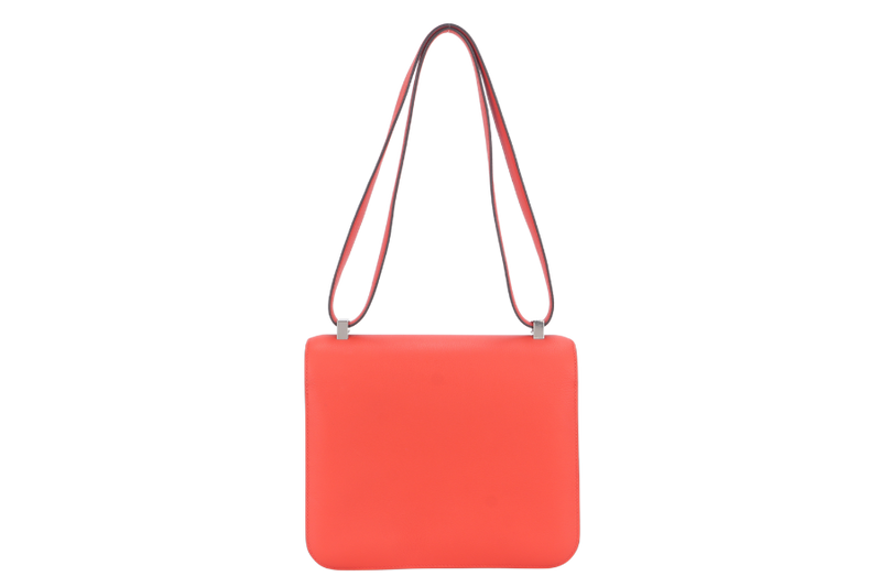 HERMES CONSTANCE 23 ENAMEL BUCKLE CAPUCINE EVERCOLOR STAMP A (YEAR 2017) NO DUST COVER