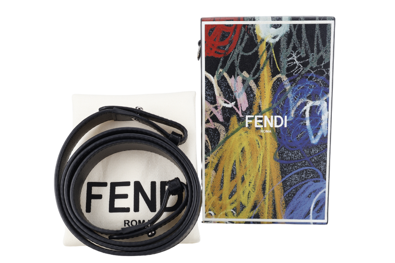 FENDI x NOEL FIELDING CROSSBODY BOX BAG WITH STRAP AND DUST COVER