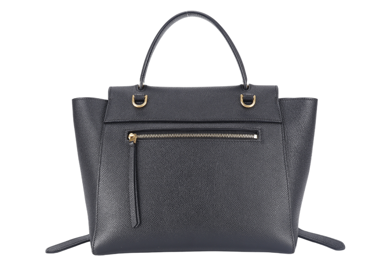 CELINE MICRO BELT BAG IN GRAINED BLACK CALFSKIN NO DUST COVER