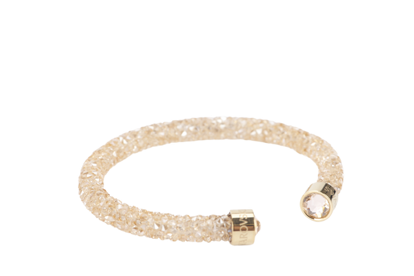 SWAROVSKI BEIGE CRYSTAL CUFF WITH BOX