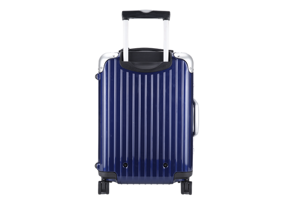 RIMOWA CABIN 19_ LUGGAGE IN A ALUMINIUM NIGHT BLUE SILVER HARDWARE