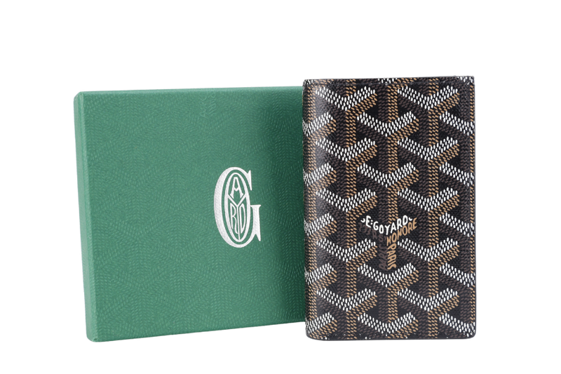 GOYARD SAINT-PIERRE CARD WALLET BLACK COLOR WITH BOX
