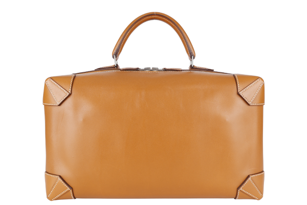 HERMES MAXIBOX BAG VACHE HUNTER LEATHER IN NATURAL STAMP X (YEAR 2016) WITH DUST COVER AND NO BOX