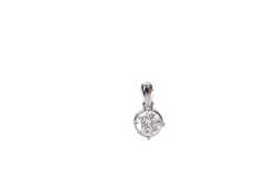 0.4CT DIAMOND PENDANT 18K WG 0.8G