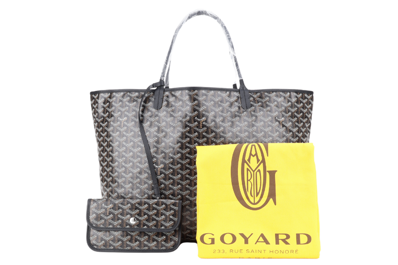 GOYARD SAINT LOUIS GM BAG BLACK COLOR WITH DUST COVER