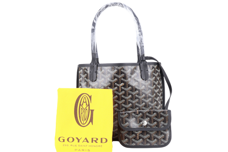 GOYARD ANJOU MINI BAG BLACK COLOR WITH DUST COVER