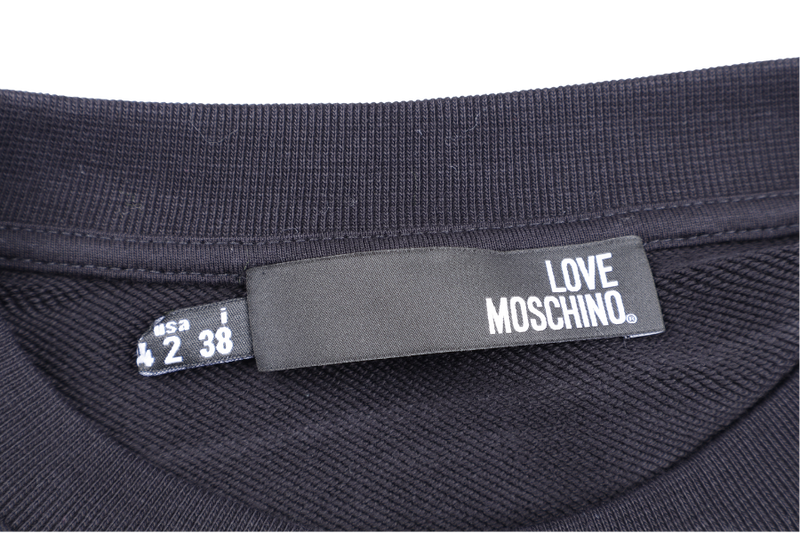 LOVE MOSCHINO BLACK SWEATSHIRT