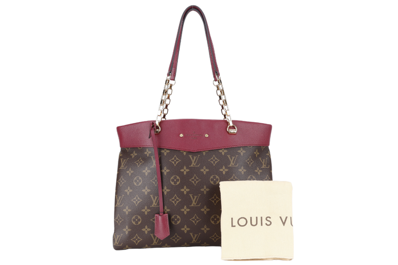 LOUIS VUITTON M51197 MONOGRAM PALLAS SHOPPER TOTE WITH DUST COVER