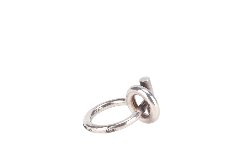 HERMES ECHAPPEE RING AG925 SILVER WITH BOX