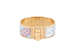 HERMES CHARNIERE BRACELET GM SIZE GOLD HARDWARE WITH DUST COVER AND BOX