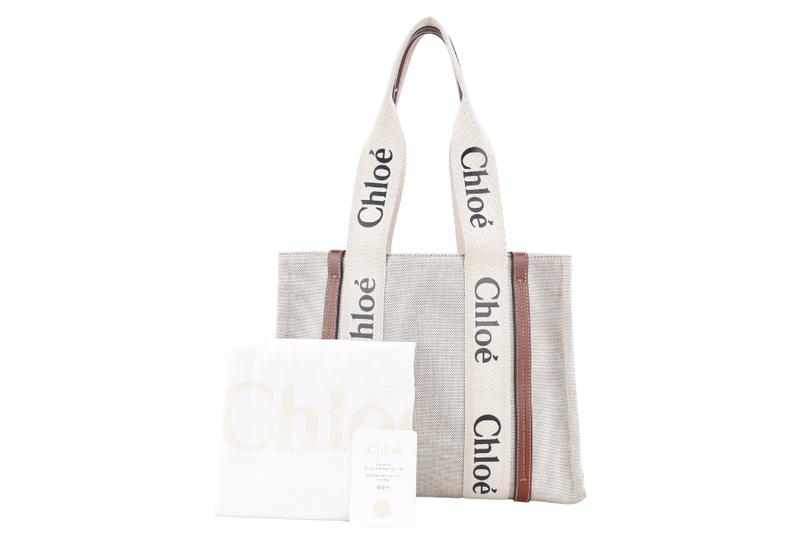 CHLOE WOODY TOTE MEDIUM WITH DUST COVER