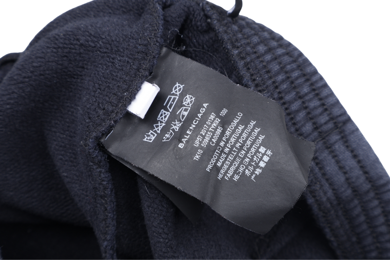 BALENCIAGA BLACK JOGGER SHORT PANTS POLITICAL SIZE US 8