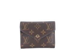 LOUIS VUITTON VICTORINE WALLET (M62472) BROWN MONOGRAM CANVAS GOLD HARDWARE NO DUST COVER