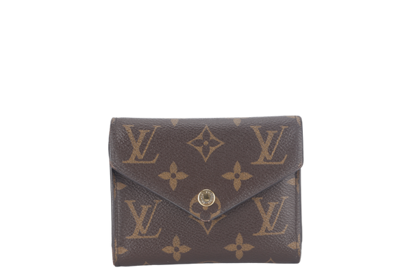 LOUIS VUITTON VICTORINE WALLET (M62472) BROWN MONOGRAM CANVAS GOLD HARDWARE NO DUST COVER