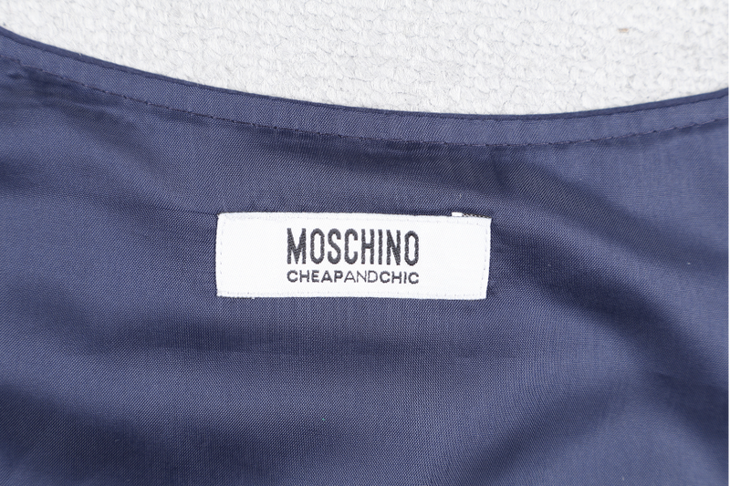 MOSCHINO CHEAP AND CHIC DARK BLUE DRESS