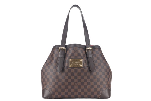 LOUIS VUITTON HEMPSTEAD MM DAMIER EBENE CANVAS GOLD HARDWARE NO DUST COVER