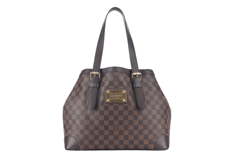 LOUIS VUITTON HEMPSTEAD MM DAMIER EBENE CANVAS GOLD HARDWARE NO DUST COVER