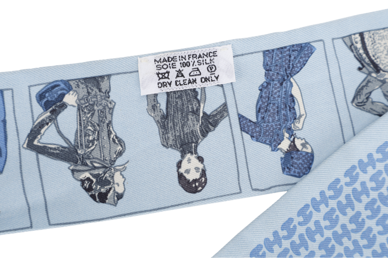 HERMES SKY BLUE PRINTEMPS ETE 69 AUTOMNE HIVER 70 TWILLY