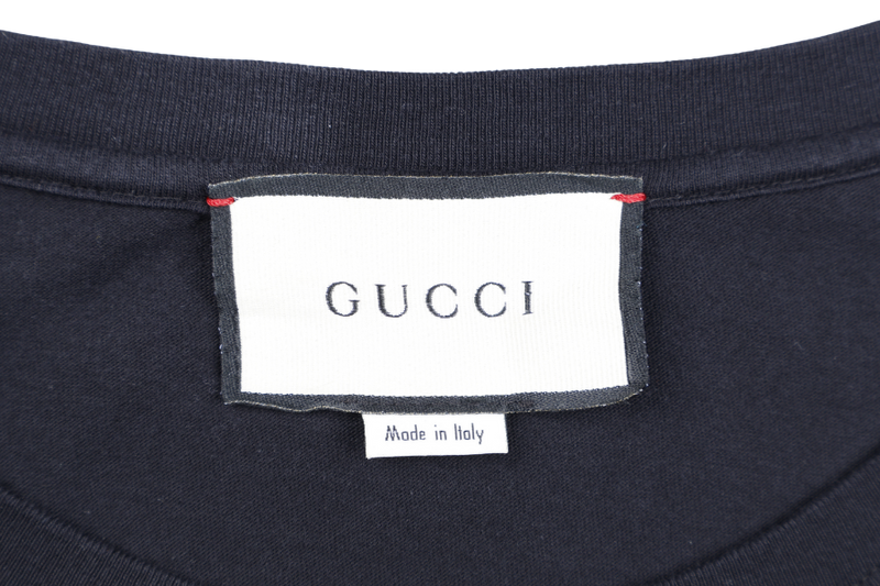 GUCCI T SHIRT COTTON BLACK GG