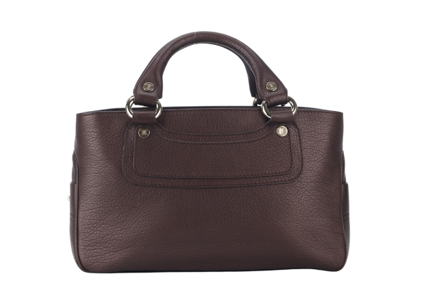 CELINE BOOGIE BAG DARK BROWN GRAIN CALF LEATHER WITH DUST COVER