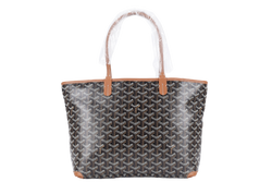 GOYARD ARTOIS PM BAG BLACK AND TAN COLOR WITH DUST COVER