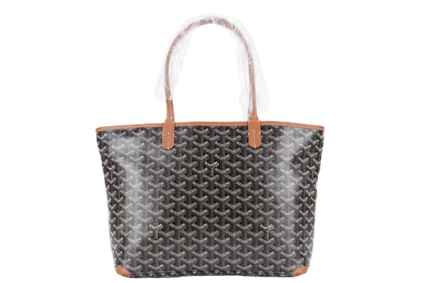 GOYARD ARTOIS PM BAG BLACK AND TAN COLOR WITH DUST COVER