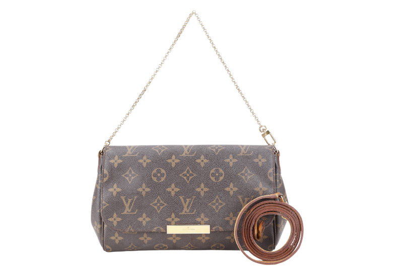 LOUIS VUITTON M40718 FAVOURITE MM MONOGRAM GOLD HARDWARE NO DUST COVER