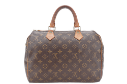 LOUIS VUITTON SPEEDY 30 MONOGRAM CANVAS GOLD HARDWARE NO DUST COVER