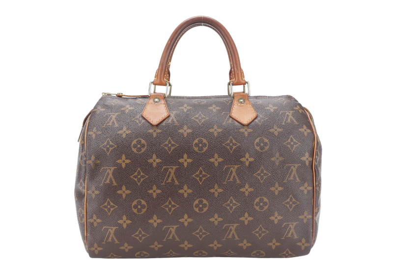 LOUIS VUITTON SPEEDY 30 MONOGRAM CANVAS GOLD HARDWARE NO DUST COVER
