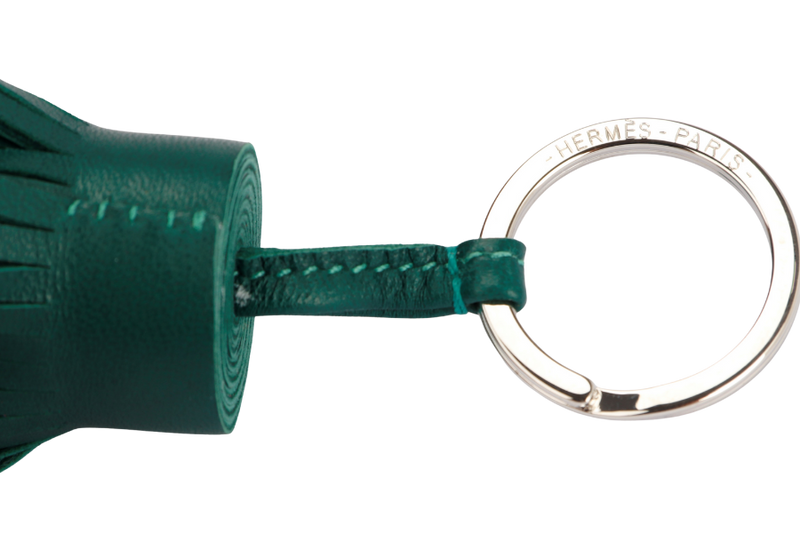 Hermes Carmen Key Chain, Malachite Color
