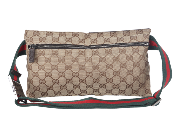 GUCCI GG CANVAS WAIST POUCH NO DUST COVER