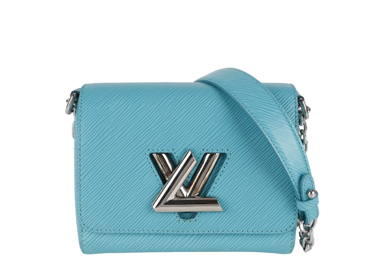 LOUIS VUITTON M50283 TWIST MM MINT GREEN EPI LEATHER SILVER HARDWARE WITH MIRROR NO DUST COVER