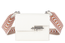 HERMES MINI VERROU NATA CHEVRE MYSORE ALLEGRO SANGLE STAMP Y (YEAR 2020) SILVER HARDWARE, BOX AND FELT COVER