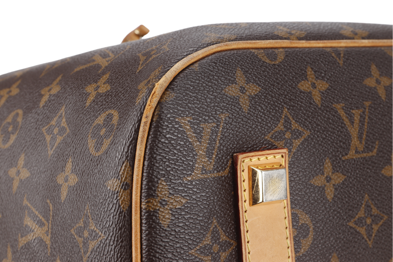 LOUIS VUITTON EDEN NOE 2WAYS BAG (M43520) BROWN MONOGRAM CANVAS GOLD HARDWARE WITH STRAP AND DUST COVER