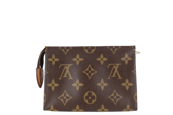 LOUIS VUITTON TOILETRY POUCH MONOGRAM CANVAS GOLD HARDWARE NO DUST COVER